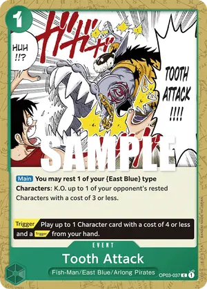 Carta Tooth Attack OP03-037