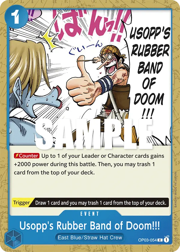 Carta Usopp's Rubber Band of Doom!!! OP03-054