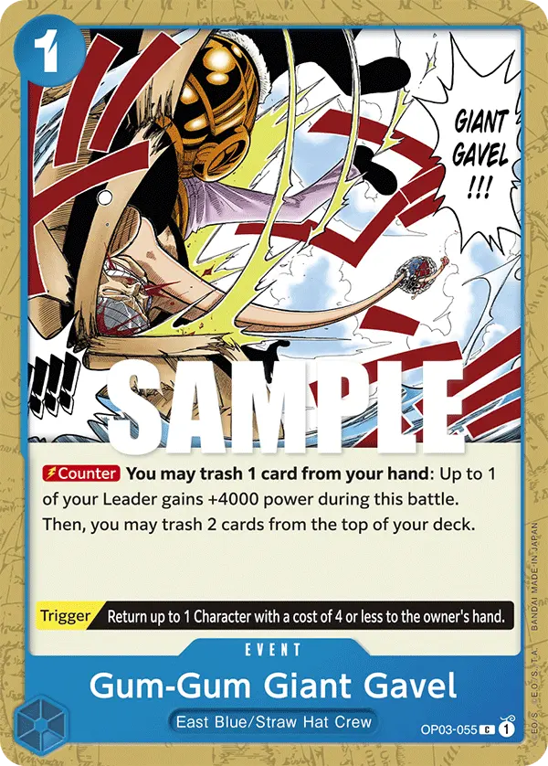 Carta Gum-Gum Giant Gavel OP03-055