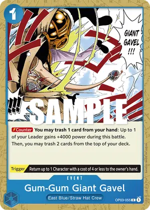 Carta Gum-Gum Giant Gavel OP03-055