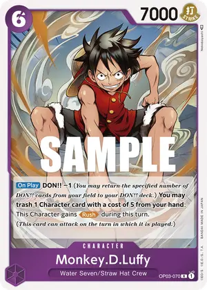 Carta Monkey.D.Luffy OP03-070