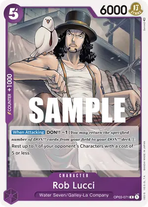 Carta Rob Lucci OP03-071