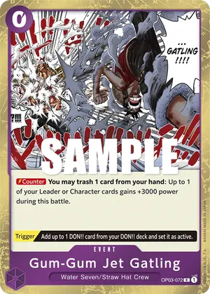 Carta Gum-Gum Jet Gatling OP03-072