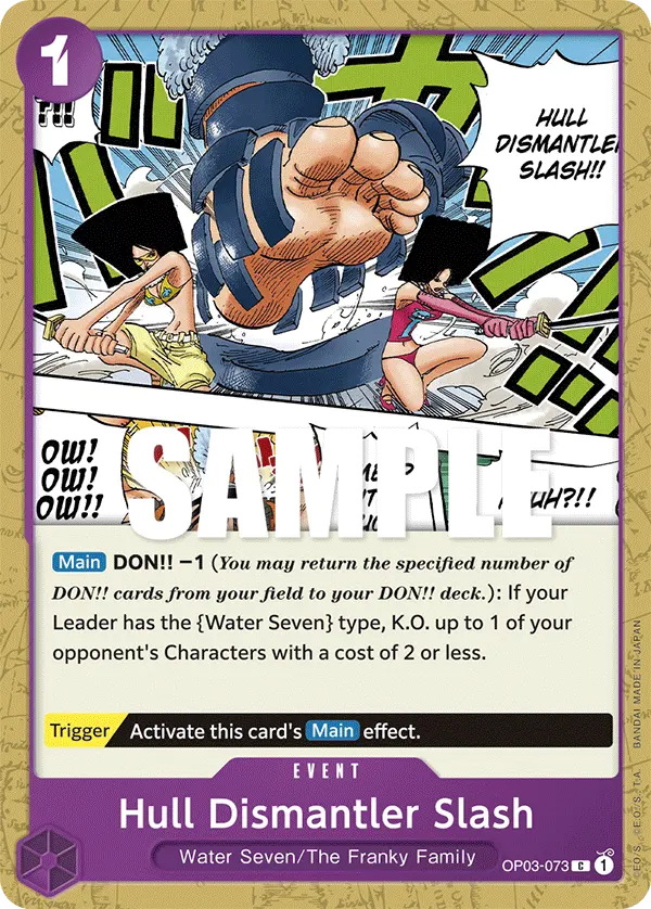Carta Hull Dismantler Slash OP03-073