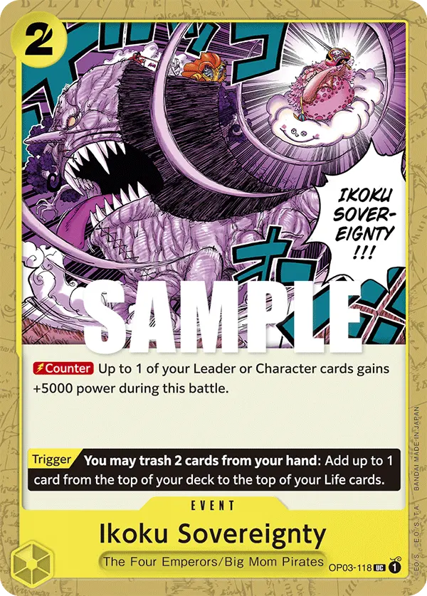 Ikoku Sovereignty OP03-118 card