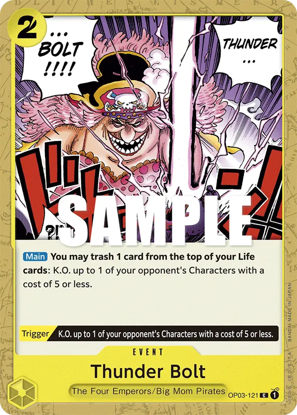 Thunder Bolt OP03-121 card