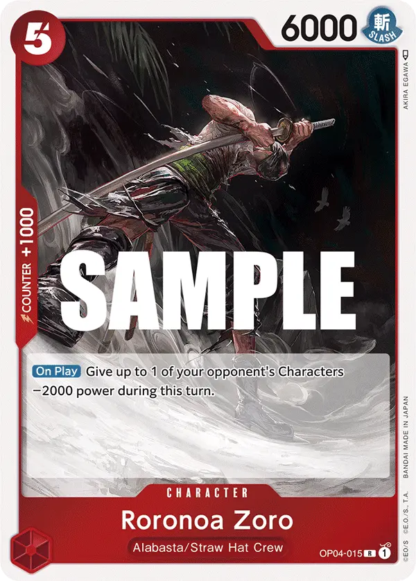Carta Roronoa Zoro OP04-015
