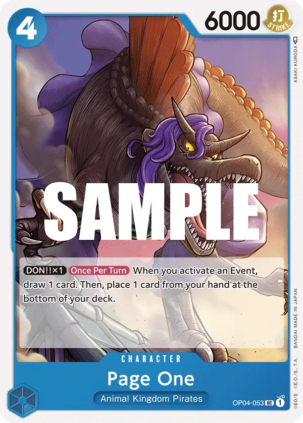 Page One OP04-053 card