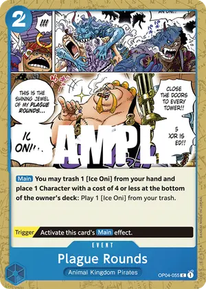 Carta Plague Rounds OP04-055