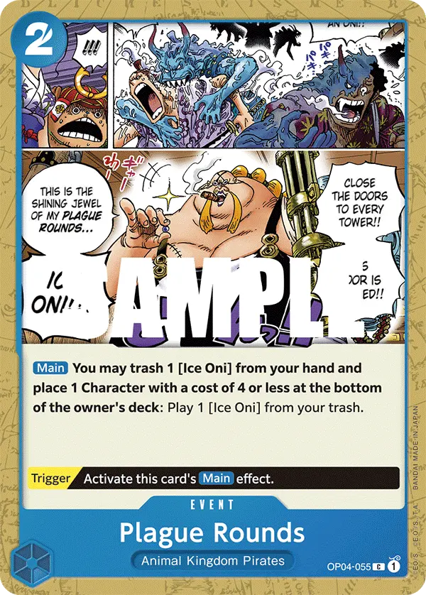 Carta Plague Rounds OP04-055