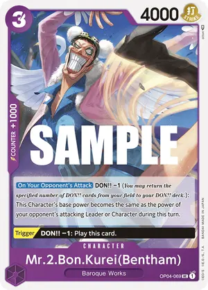 Carta Mr.2.Bon.Kurei(Bentham) OP04-069