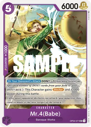 Carta Mr.4(Babe) OP04-071