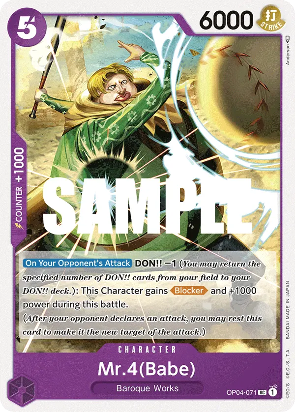 Carta Mr.4(Babe) OP04-071