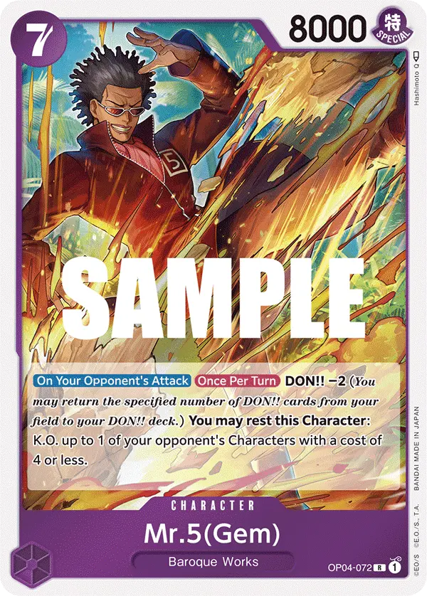 Mr.5(Gem) OP04-072 card
