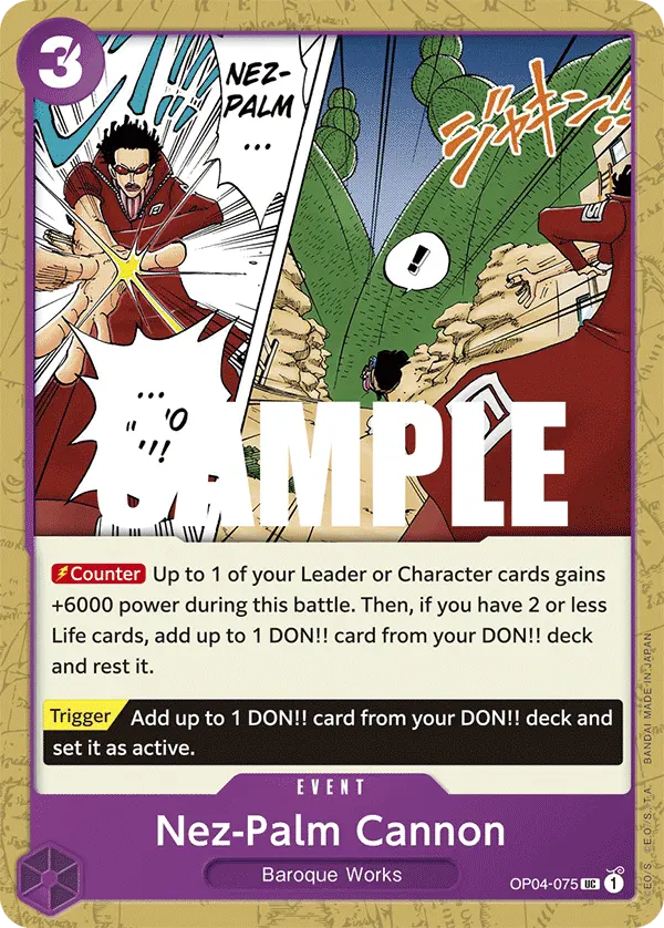Nez-Palm Cannon OP04-075 card