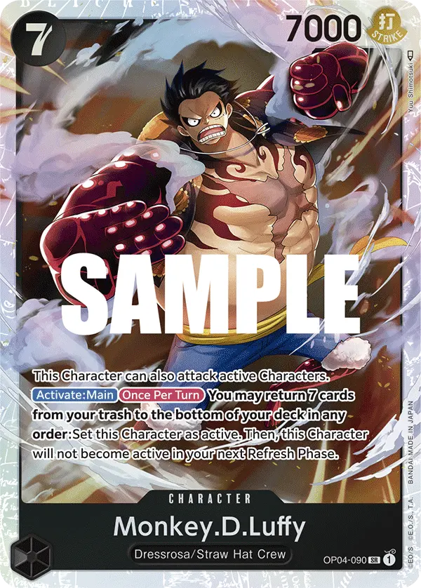 Carta Monkey.D.Luffy OP04-090