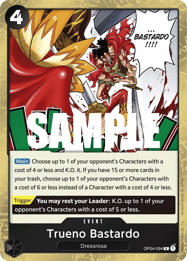 Trueno Bastardo OP04-094 card