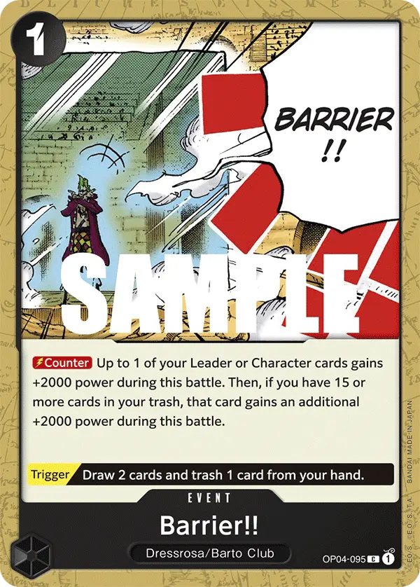 Barrier!! OP04-095 card