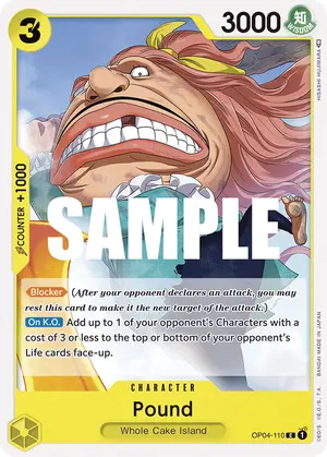 Carta Pound OP04-110