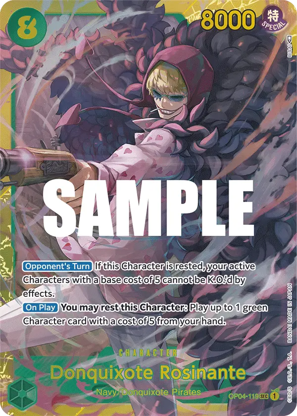 Donquixote Rosinante OP04-119 card