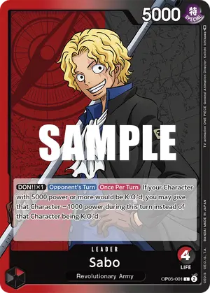 Carta Sabo OP05-001