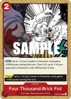 Carta Four Thousand-Brick Fist OP05-020