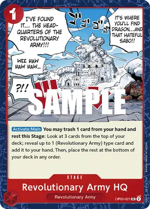 Carta Revolutionary Army HQ OP05-021