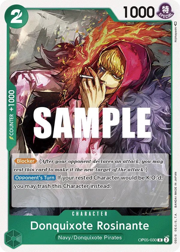 Carta Donquixote Rosinante OP05-030