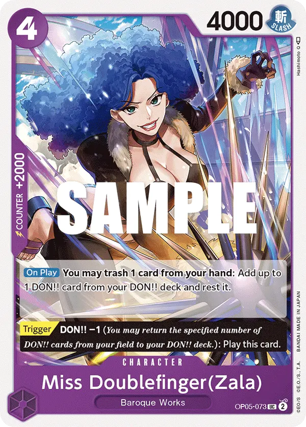 Miss Doublefinger(Zala) OP05-073 card