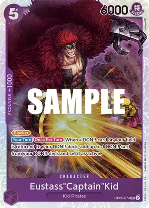 Carta Eustass"Captain"Kid OP05-074