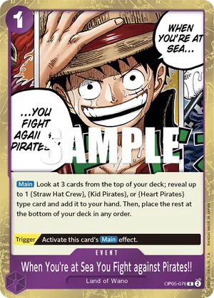 Carta When You're at Sea You Fight against Pirates!! OP05-076