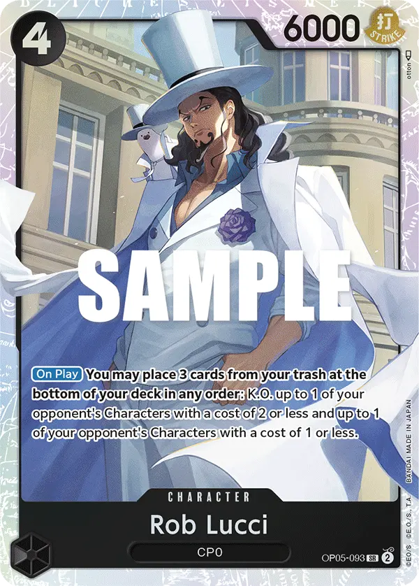 Carta Rob Lucci OP05-093
