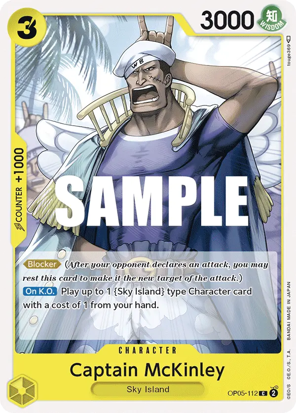 Captain McKinley OP05-112 card