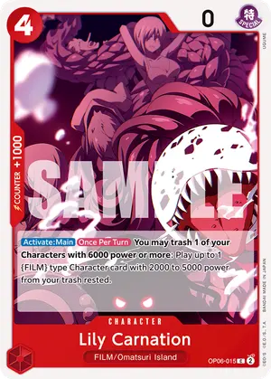 Carta Lily Carnation OP06-015