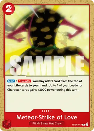 Carta Meteor-Strike of Love OP06-017