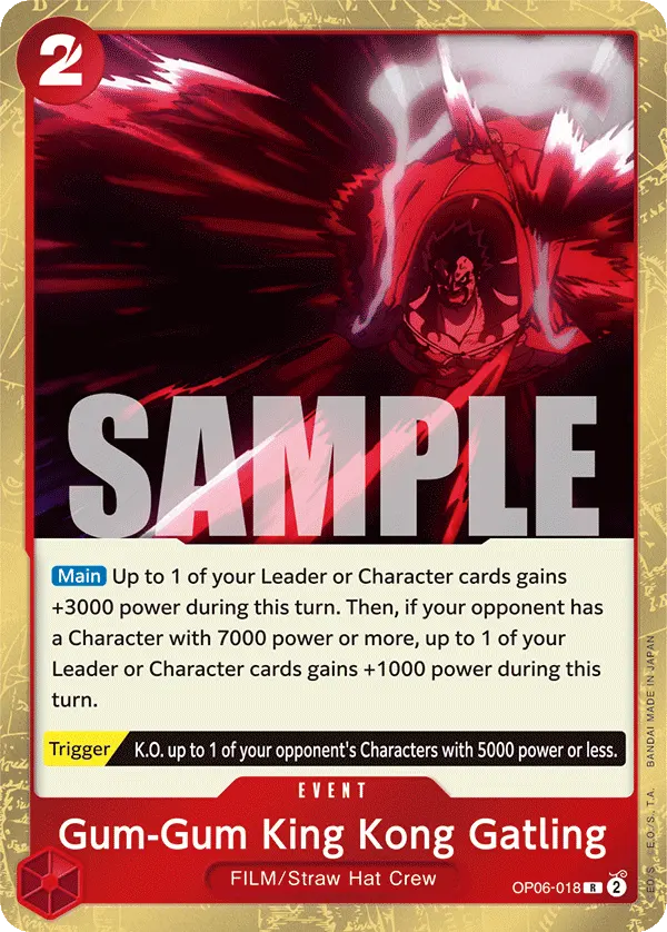 Gum-Gum King Kong Gatling OP06-018 card