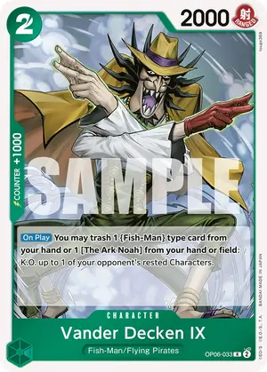 Carta Vander Decken IX OP06-033