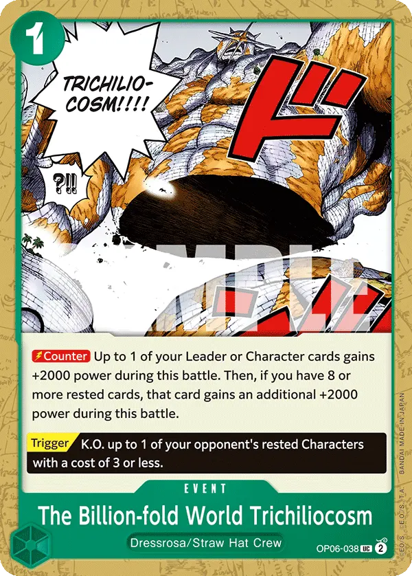The Billion-fold World Trichiliocosm OP06-038 card