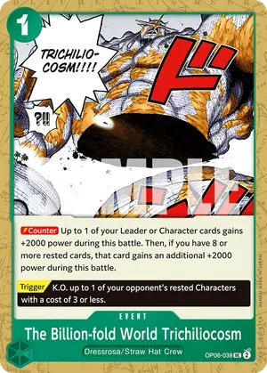 Carta The Billion-fold World Trichiliocosm OP06-038