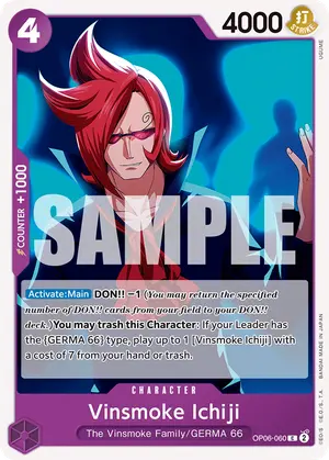 Carta Vinsmoke Ichiji OP06-060