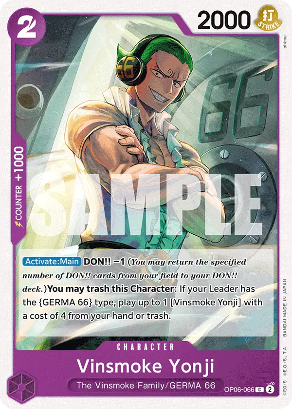 Carta Vinsmoke Yonji OP06-066