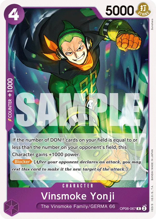 Carta Vinsmoke Yonji OP06-067
