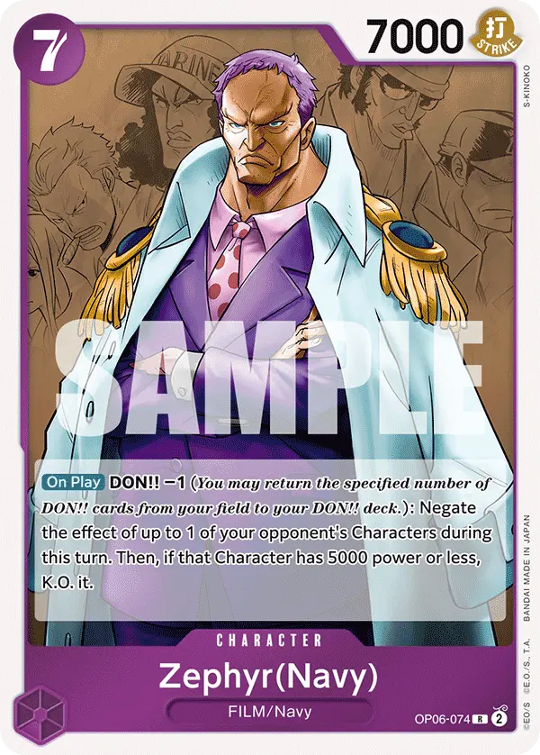 Zephyr (Navy) OP06-074 card
