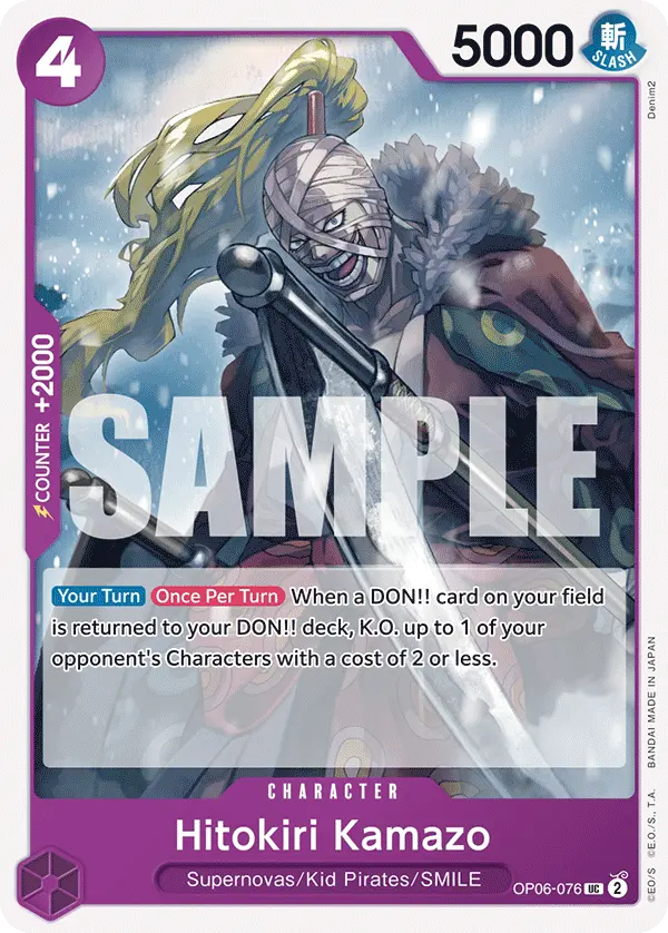 Carta Hitokiri Kamazo OP06-076