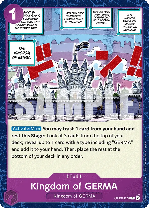 Carta Kingdom of GERMA OP06-079