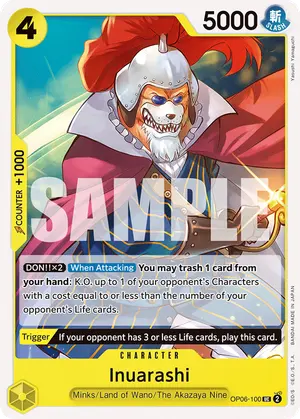 Carta Inuarashi OP06-100