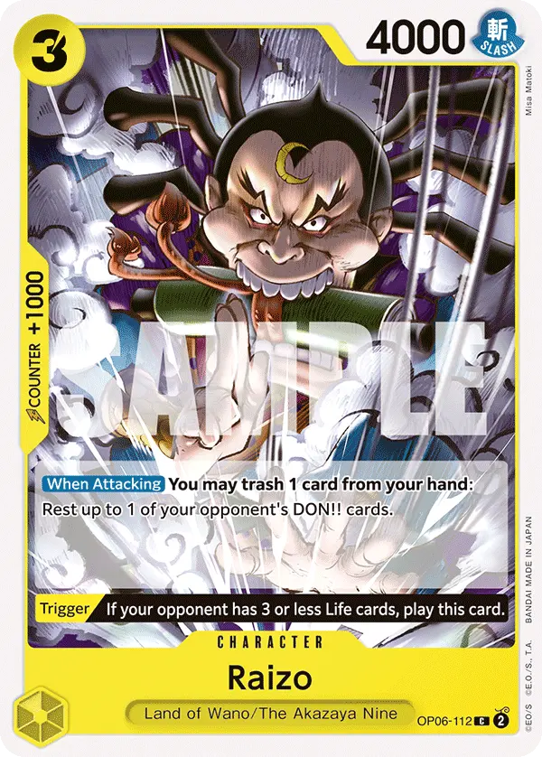 Raizo OP06-112 card