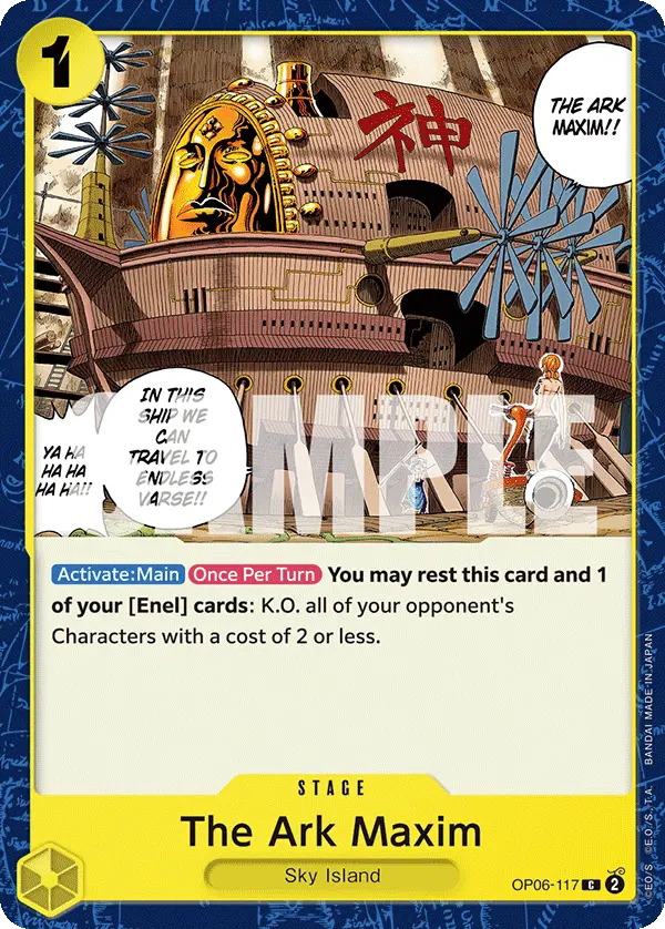 Carta The Ark Maxim OP06-117