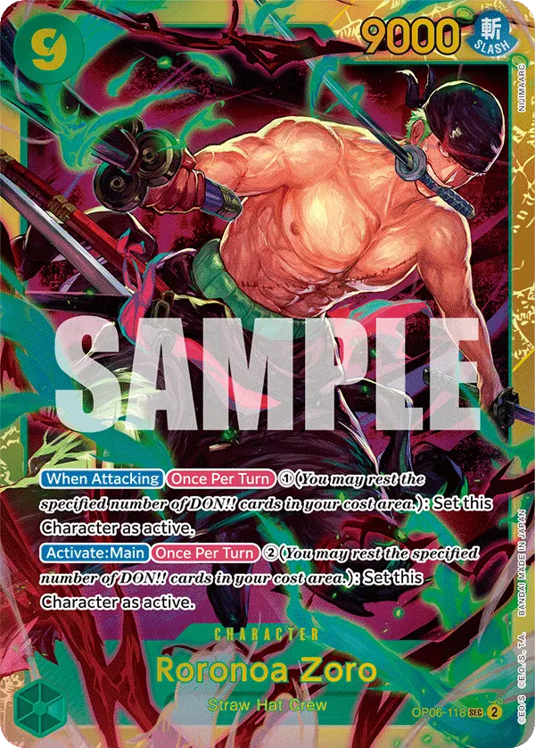 Carta Roronoa Zoro OP06-118