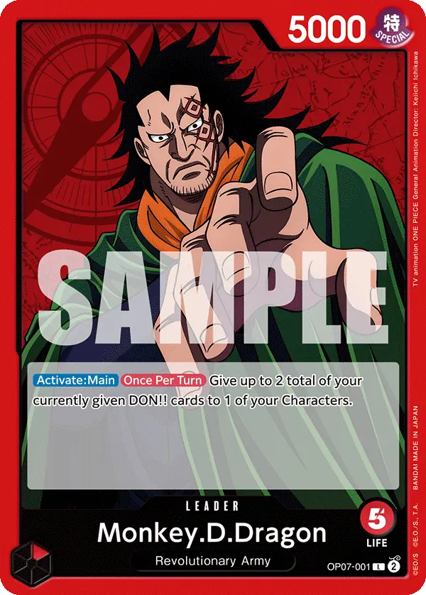 Monkey.D.Dragon OP07-001 card